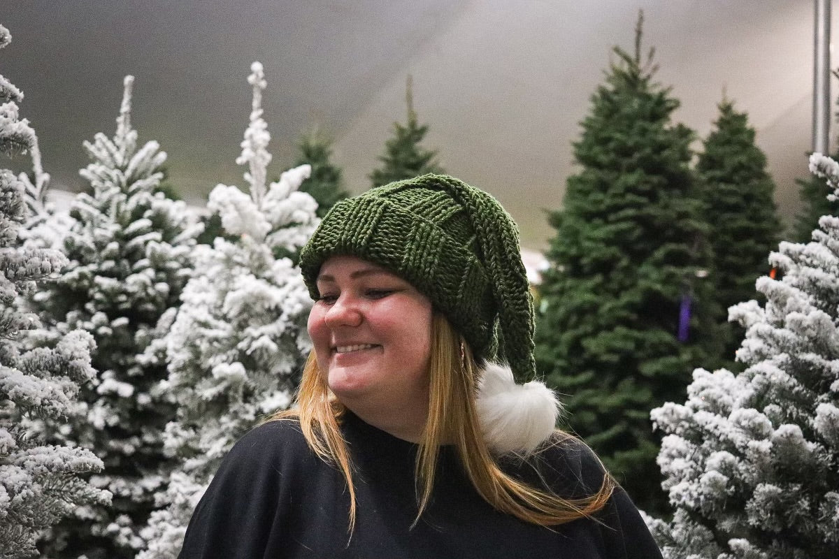 Dark Green Santa Hat