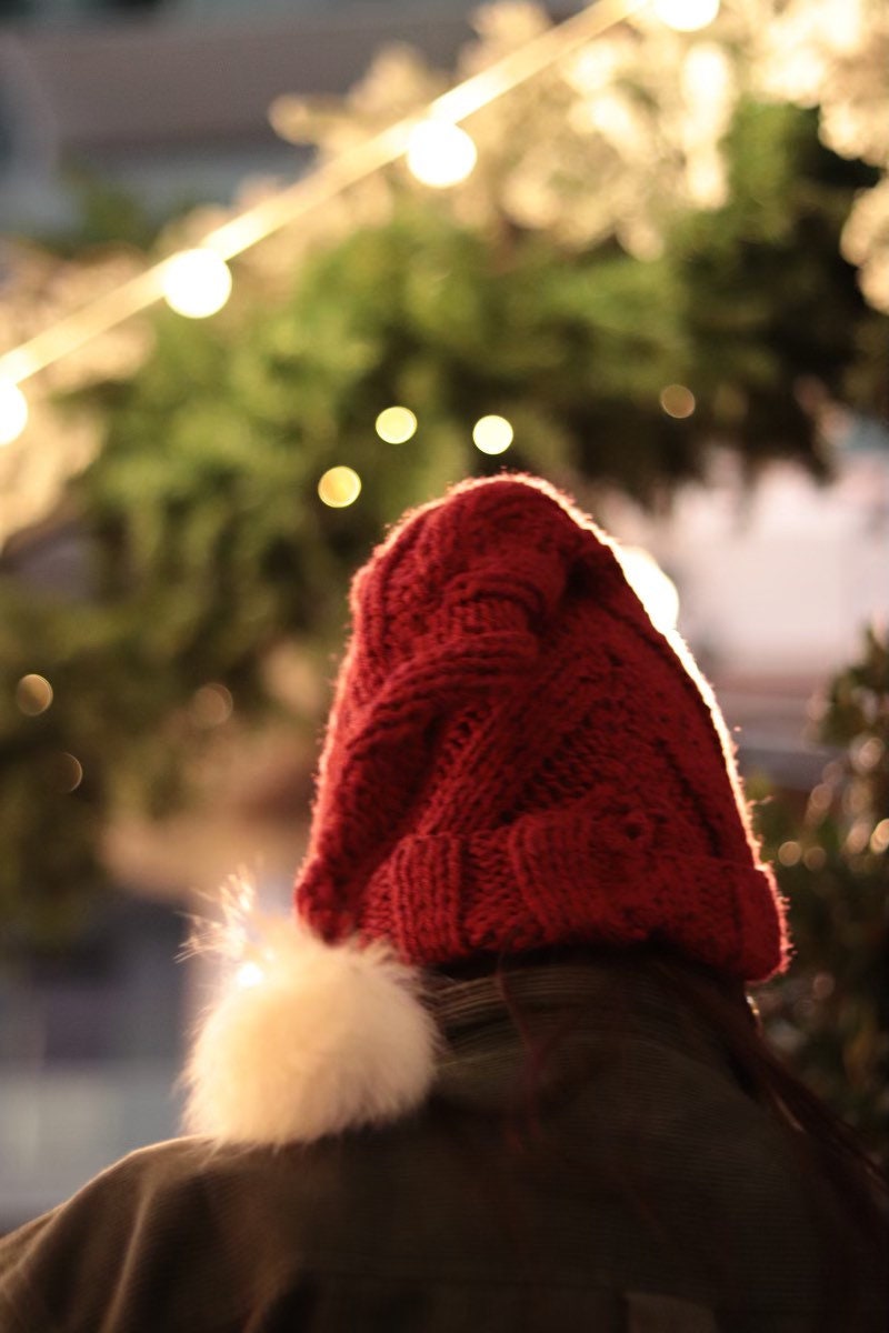 Knitted Santa Hat
