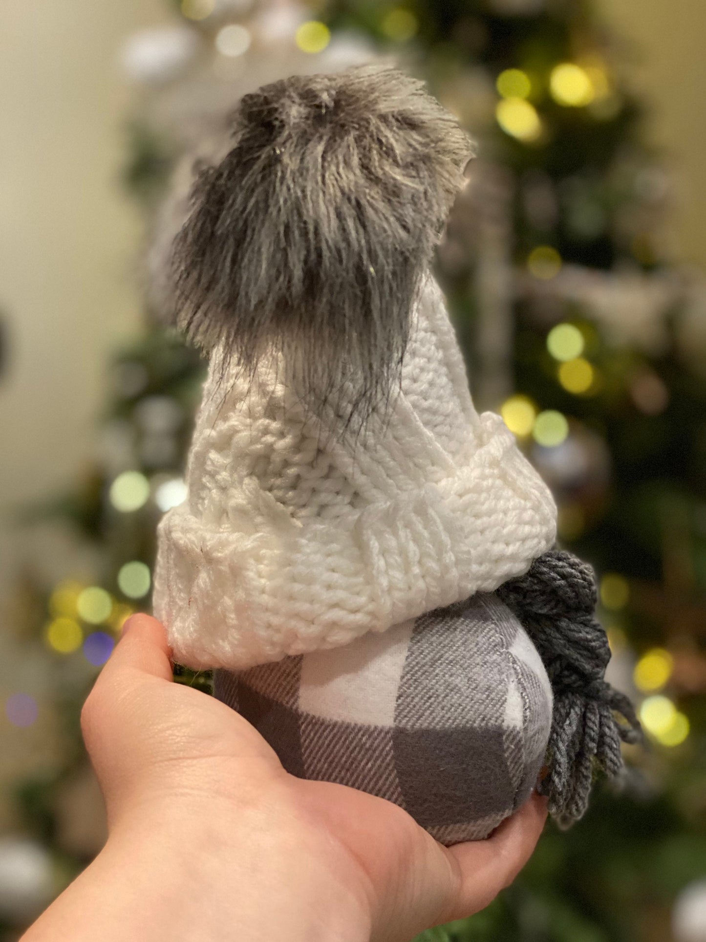 Mini Gray Girl Gnome