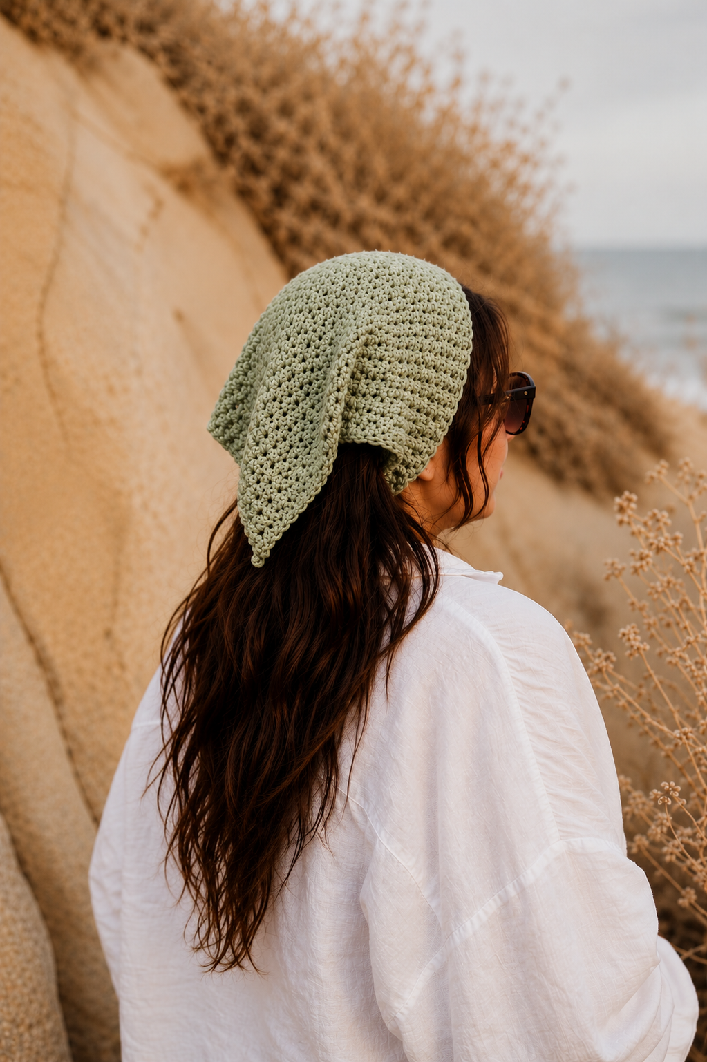 Coastal Knit Hair Bandana