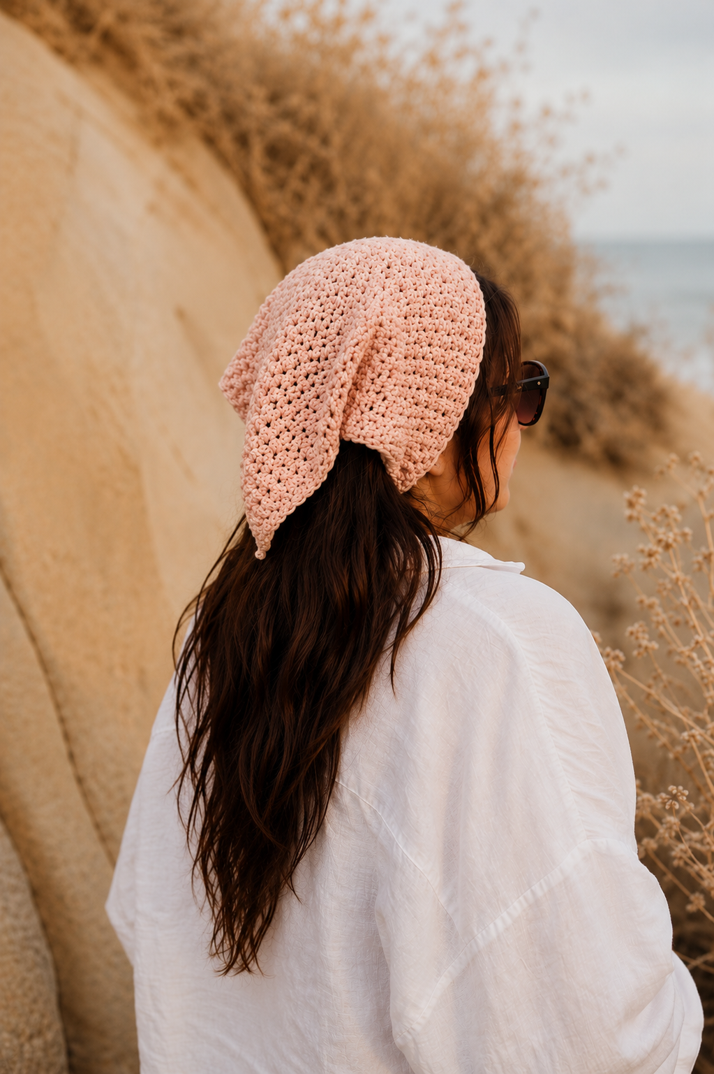 Coastal Knit Hair Bandana