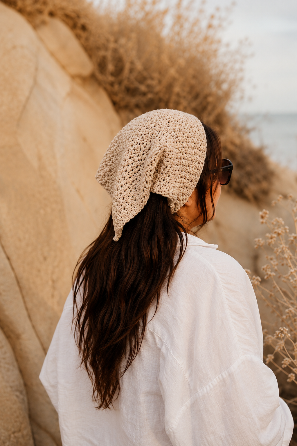 Coastal Knit Hair Bandana