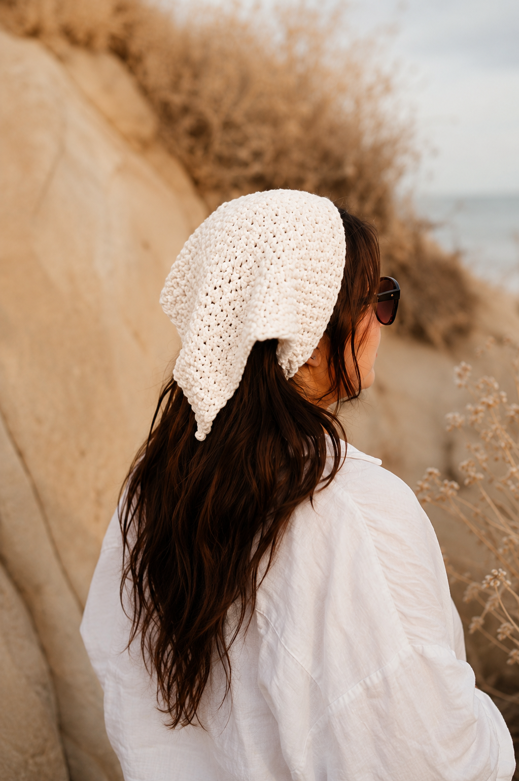 Coastal Knit Hair Bandana