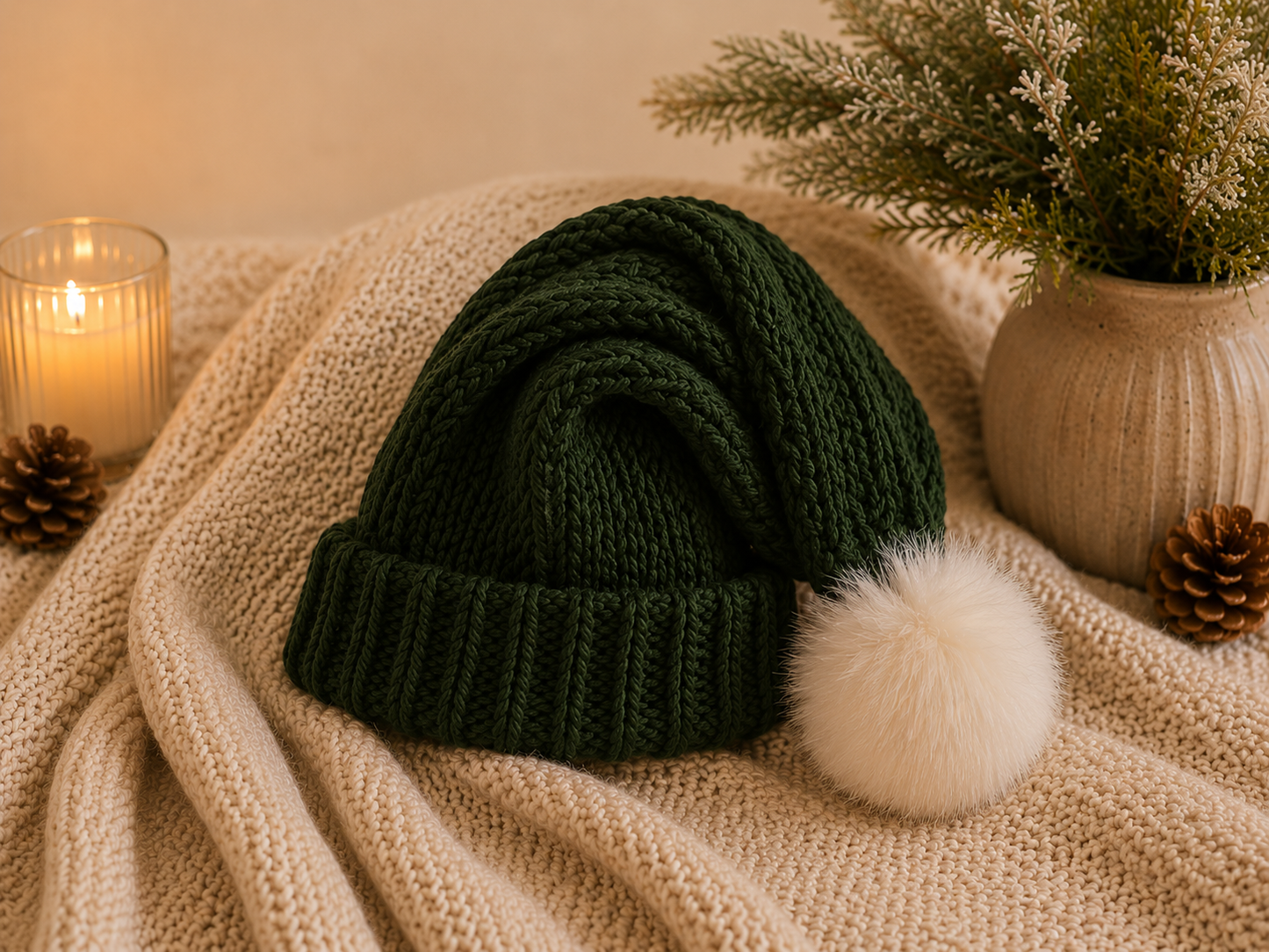 Knitted Santa Hat