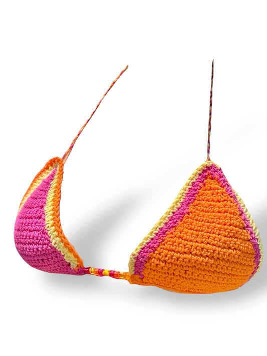 Sunset Bliss Crochet Bikini Top