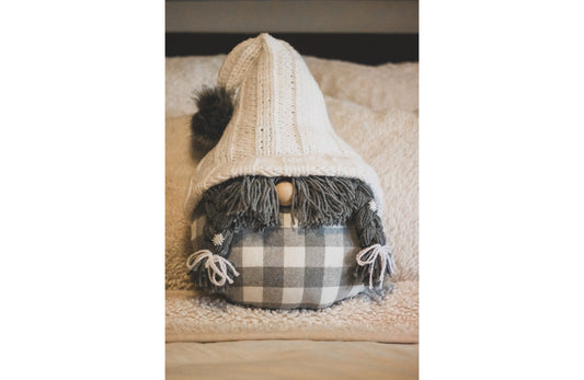 Jumbo Girl Gray Gnome Pillow