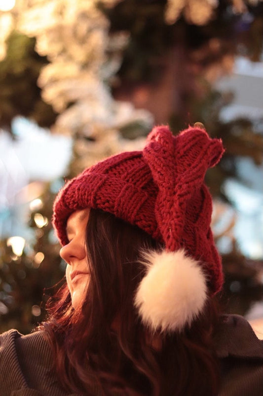 Knitted Santa Hat